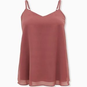 Brand New Torrid Chiffon Walnut Swing Cami/Tank